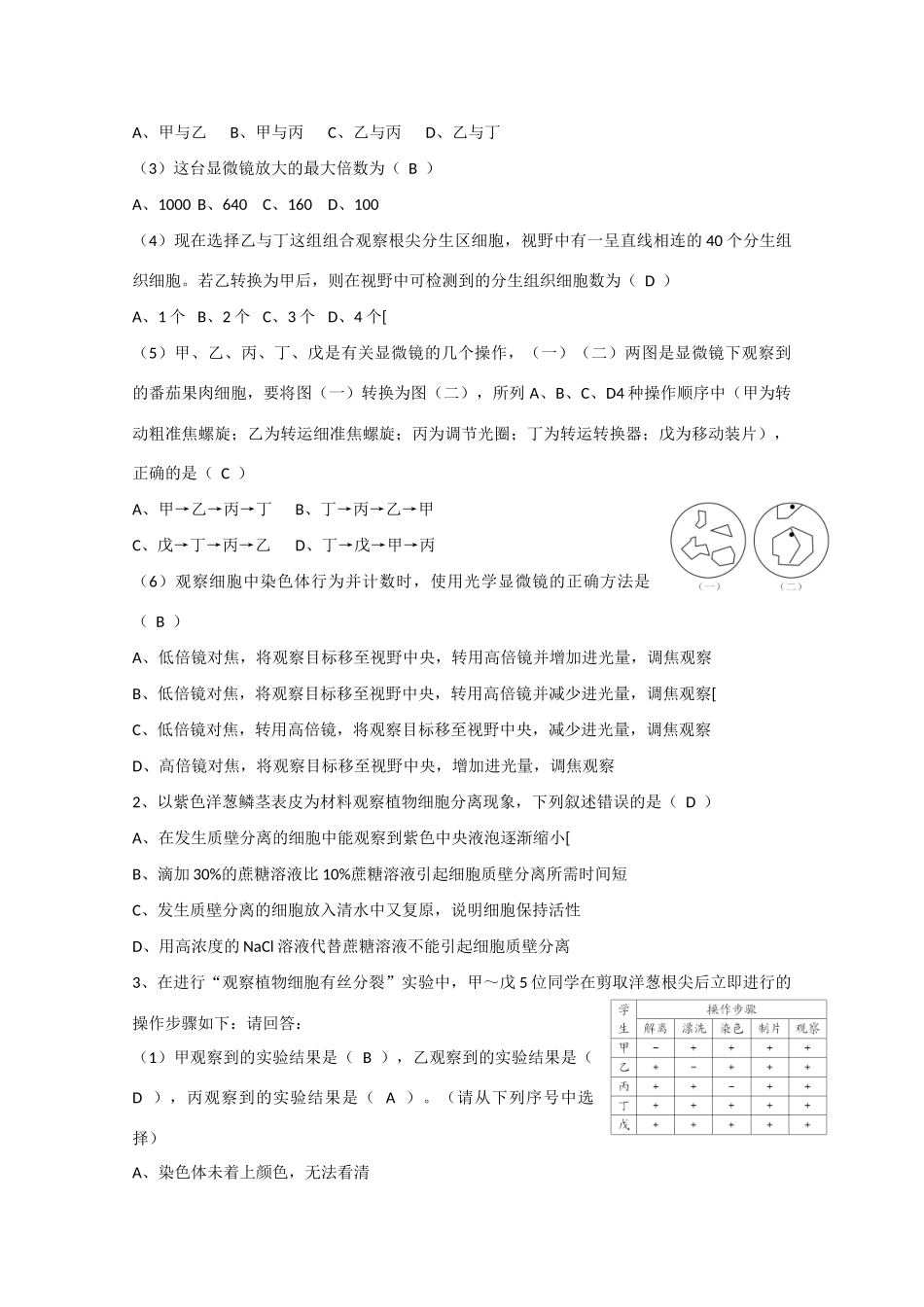 江苏省2010届高三生物实验专题教案（2）新人教版_第2页