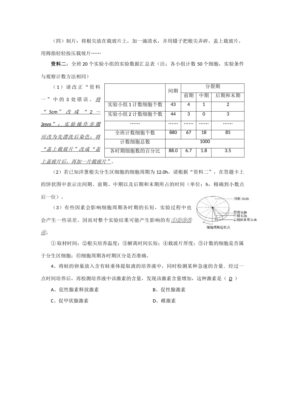 江苏省2010届高三生物实验专题教案（6）_第3页