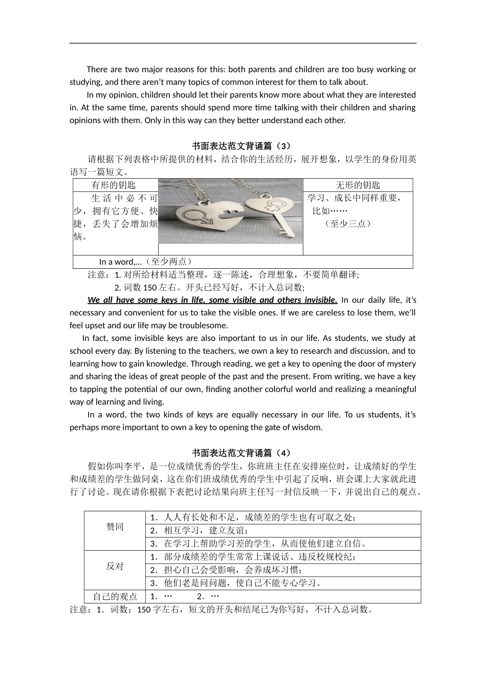 江苏省2010年高三英语高考书面表达研究背诵十篇_第2页