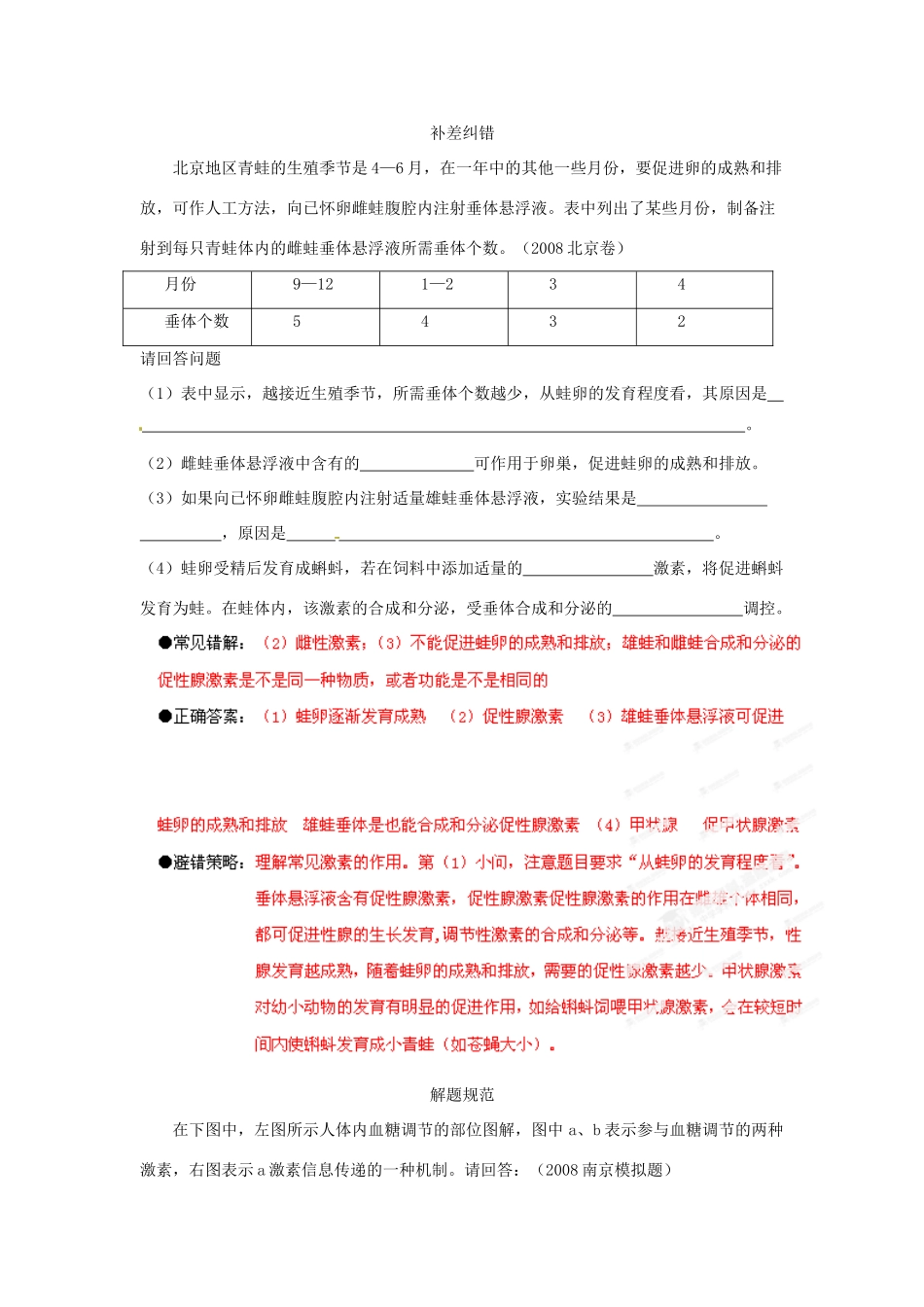 江苏省2013年栟茶中学高三生物考前赢分30天 第15天_第3页