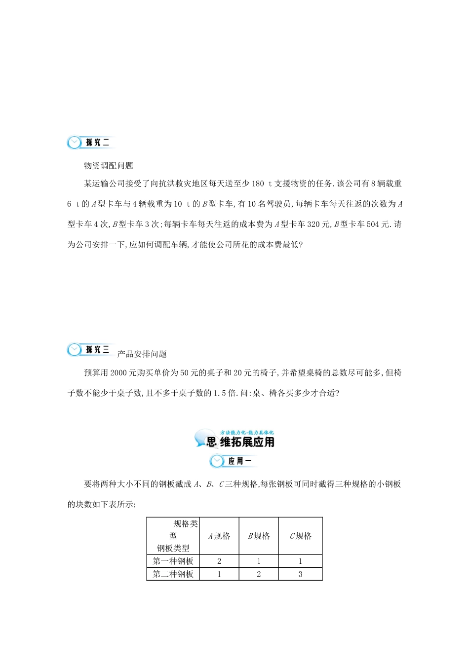 江苏省响水中学高三数学 第6课时 线性规划的应用复习学案 新人教A版_第3页