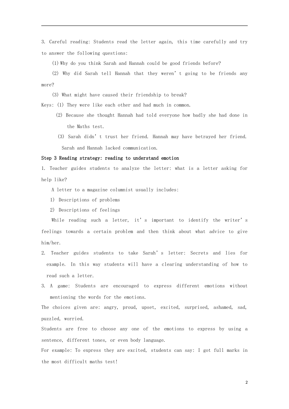 江苏省常州市西夏墅中学2012-2013学年高中英语 Module5 Unit1 Welcome and reading学案 外研版必修1_第2页