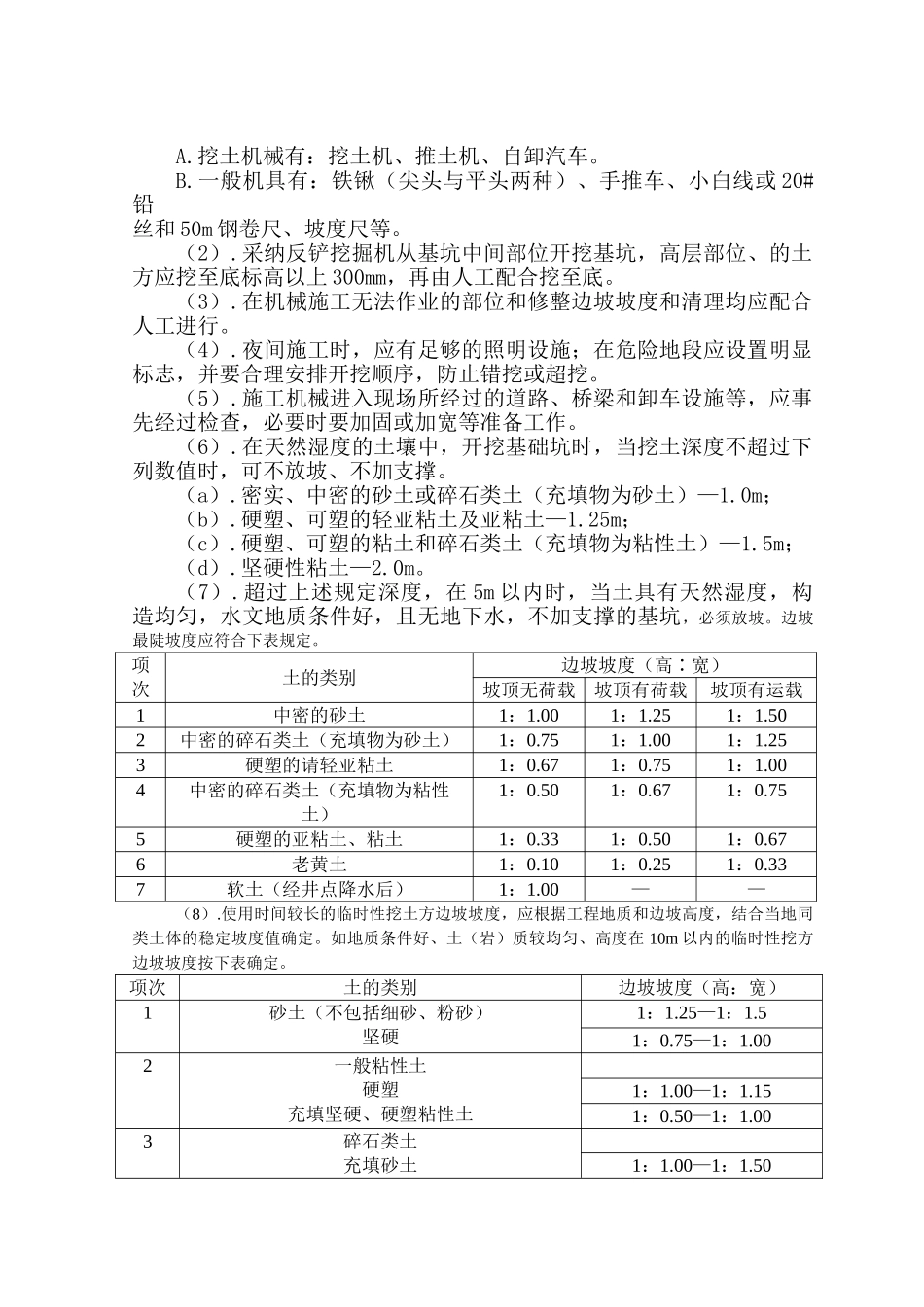 土方开挖安全专项施工方案_第2页