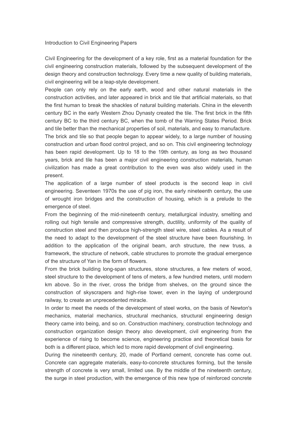 土木工程英文参考文献_第1页