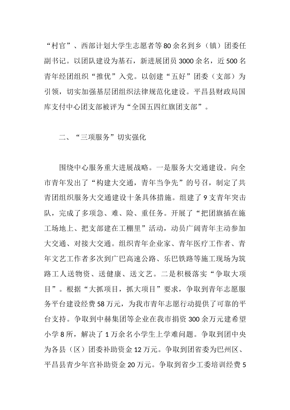 在团市委全委会上的工作报告_第3页