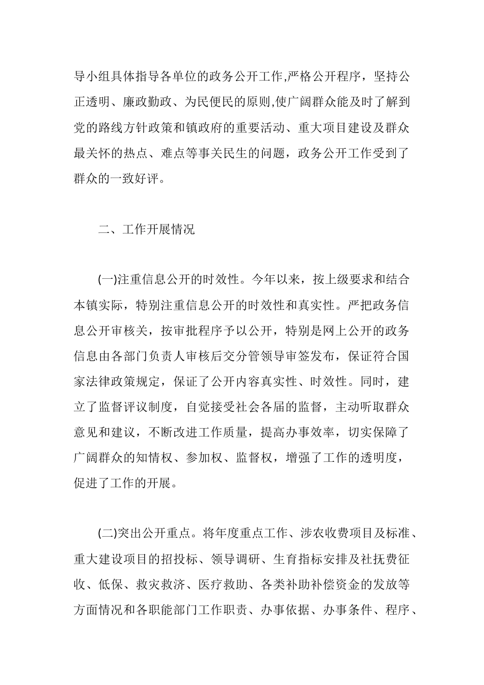 地方政务工作自查报告_第2页