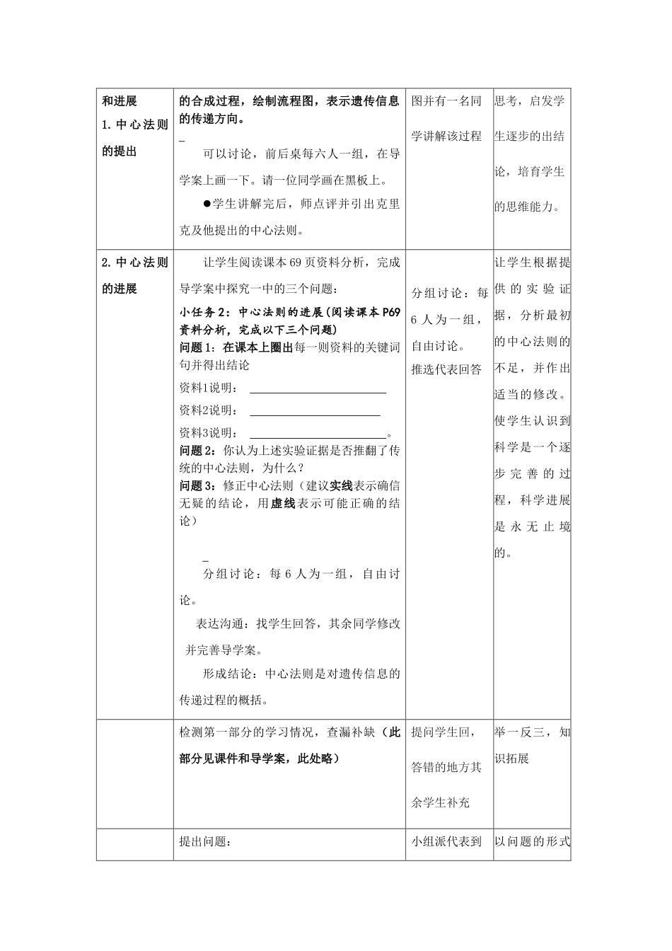 基因对性状的控制教学设计_第3页