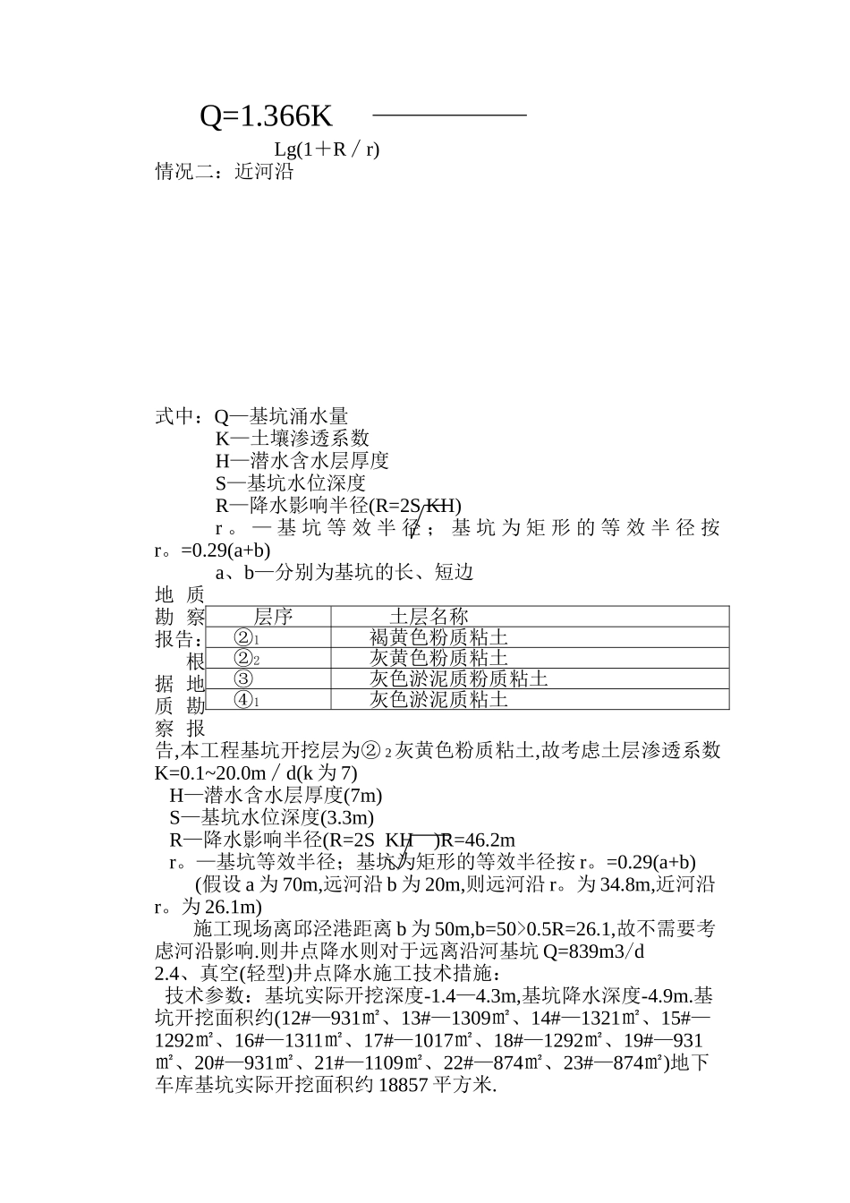 基础井点降水施工方案_第3页