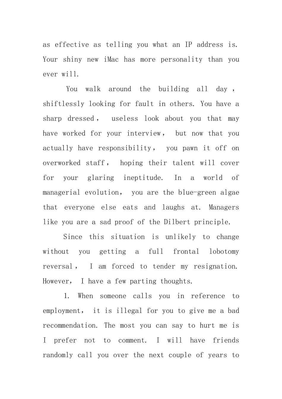 外企销售员工辞职申请书_第3页