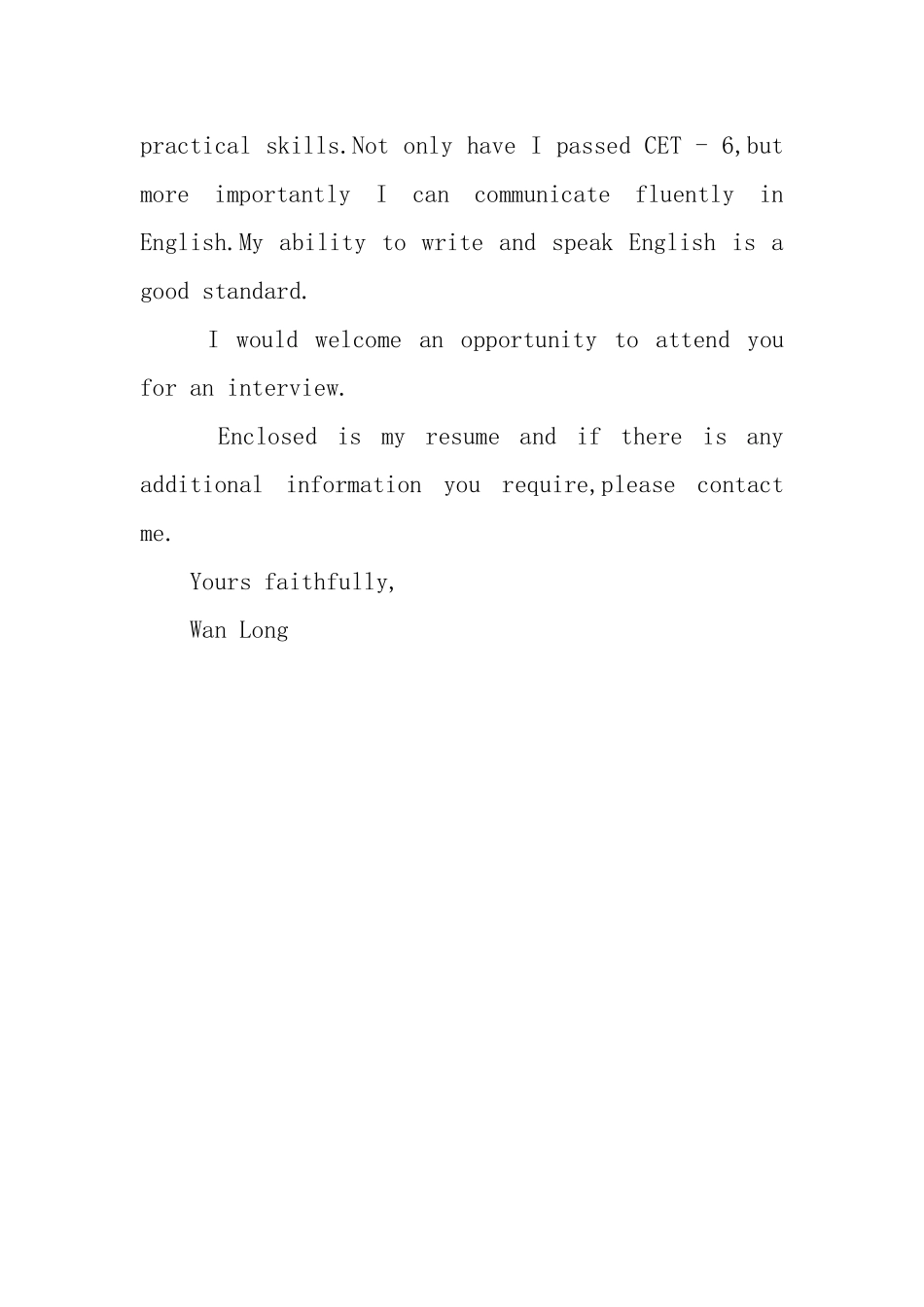 外贸英文自荐信信函_第2页