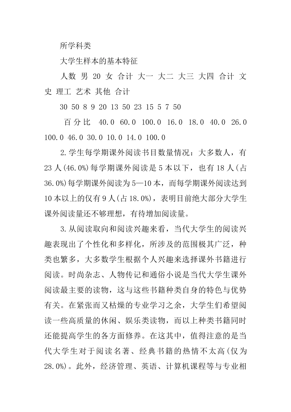 大学生读书现状社会调查报告_第2页