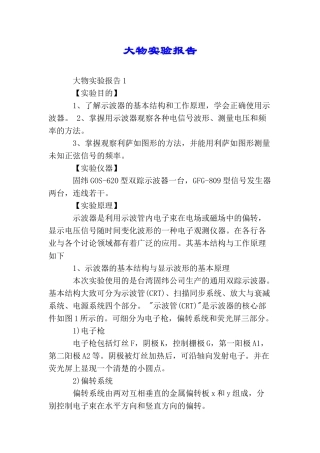 大物实验报告