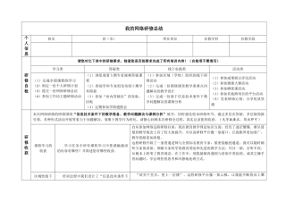 奥鹏网络研修总结