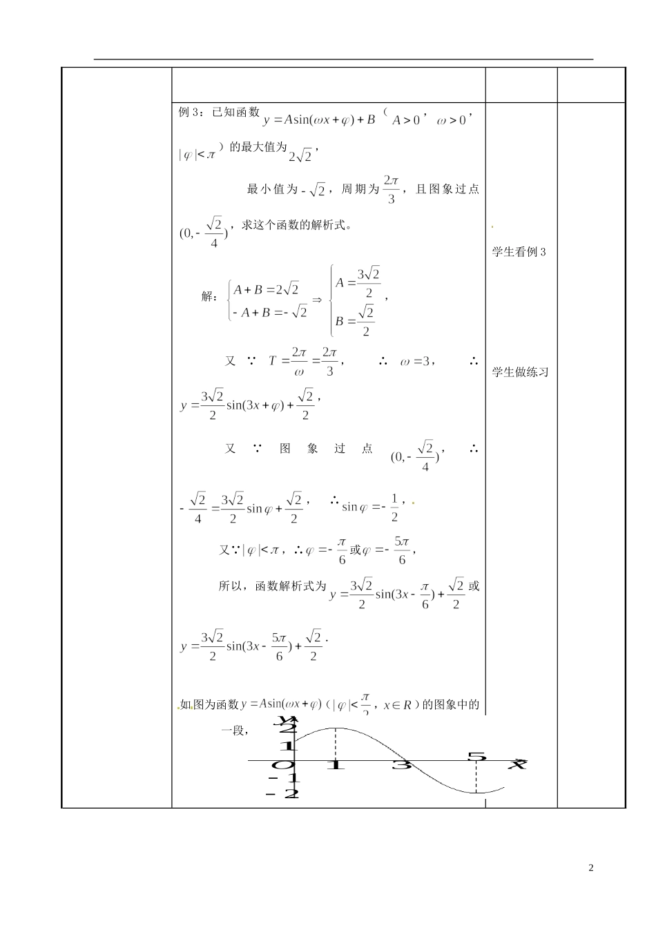 江苏省新沂市第二中学2014-2015学年高中数学 第70课时 函数的应用教案 苏教版必修1_第2页