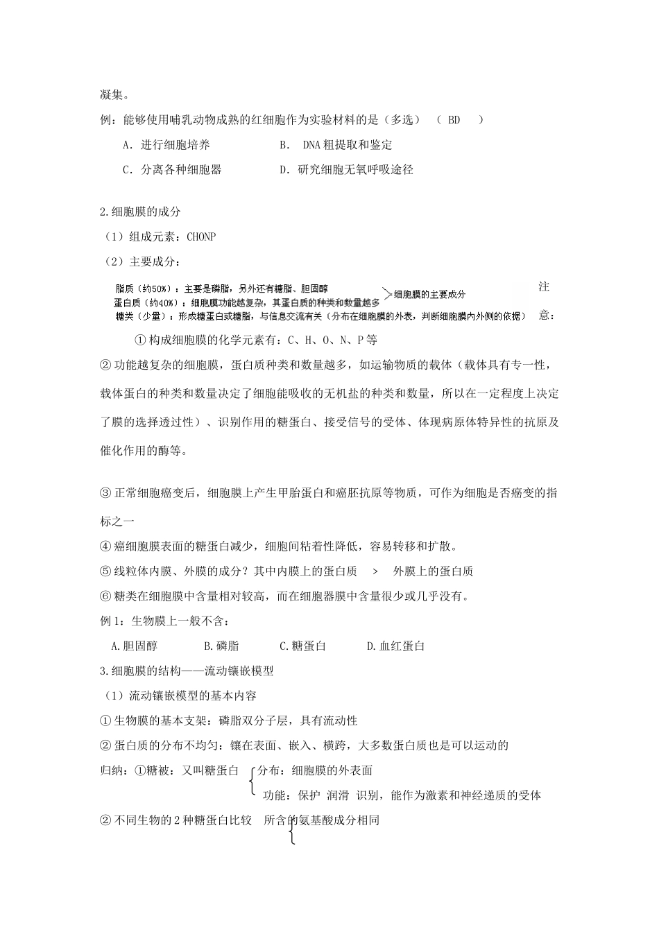 江苏省江阴市成化高级中学2014届高考生物一轮复习 第3章 细胞的基本结构教案 新人教版必修1_第2页