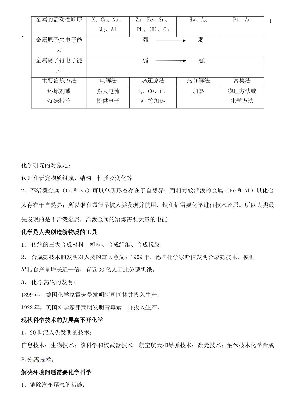 江苏省徐州市王杰中学2014高中化学 专题四 化学科学与人类文明知识点总结 新人教版必修2_第2页