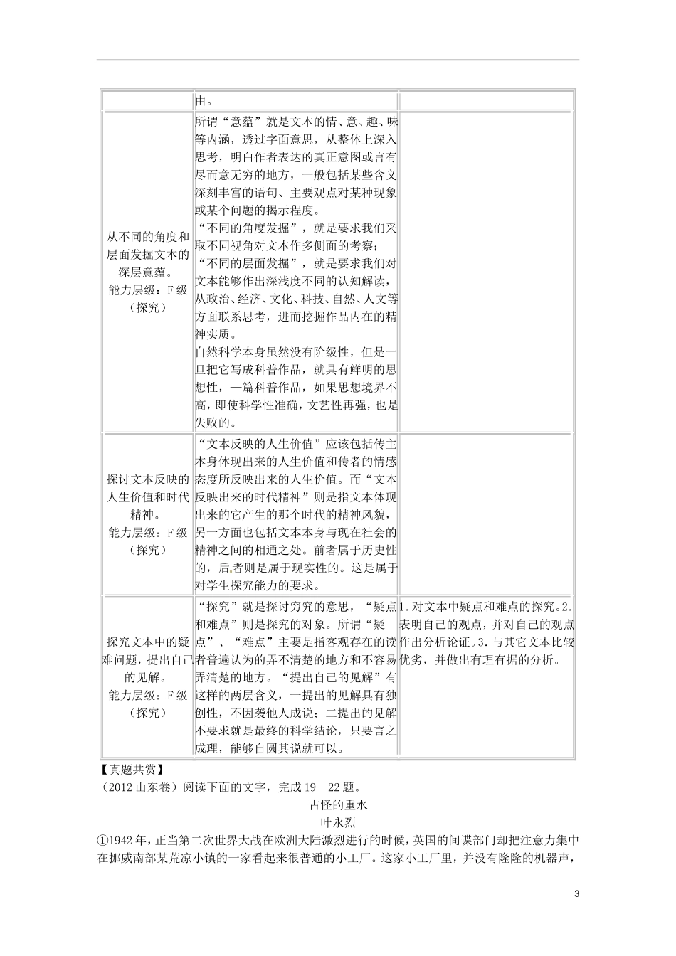 江苏省滨海县明达中学2014届高三语文二轮复习 实用类文本阅读导学案（无答案）_第3页