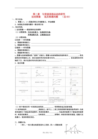 江苏省溧阳市2013届高三物理一轮复习 直线运动--匀变速直线运动的规律2学案 新人教版