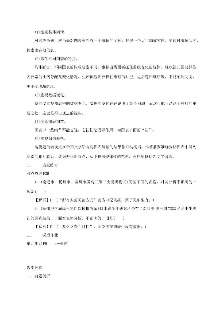 江苏省沭阳县高三语文总复习 提炼语意之图文转换教学案-人教版高三全册语文教学案_第2页
