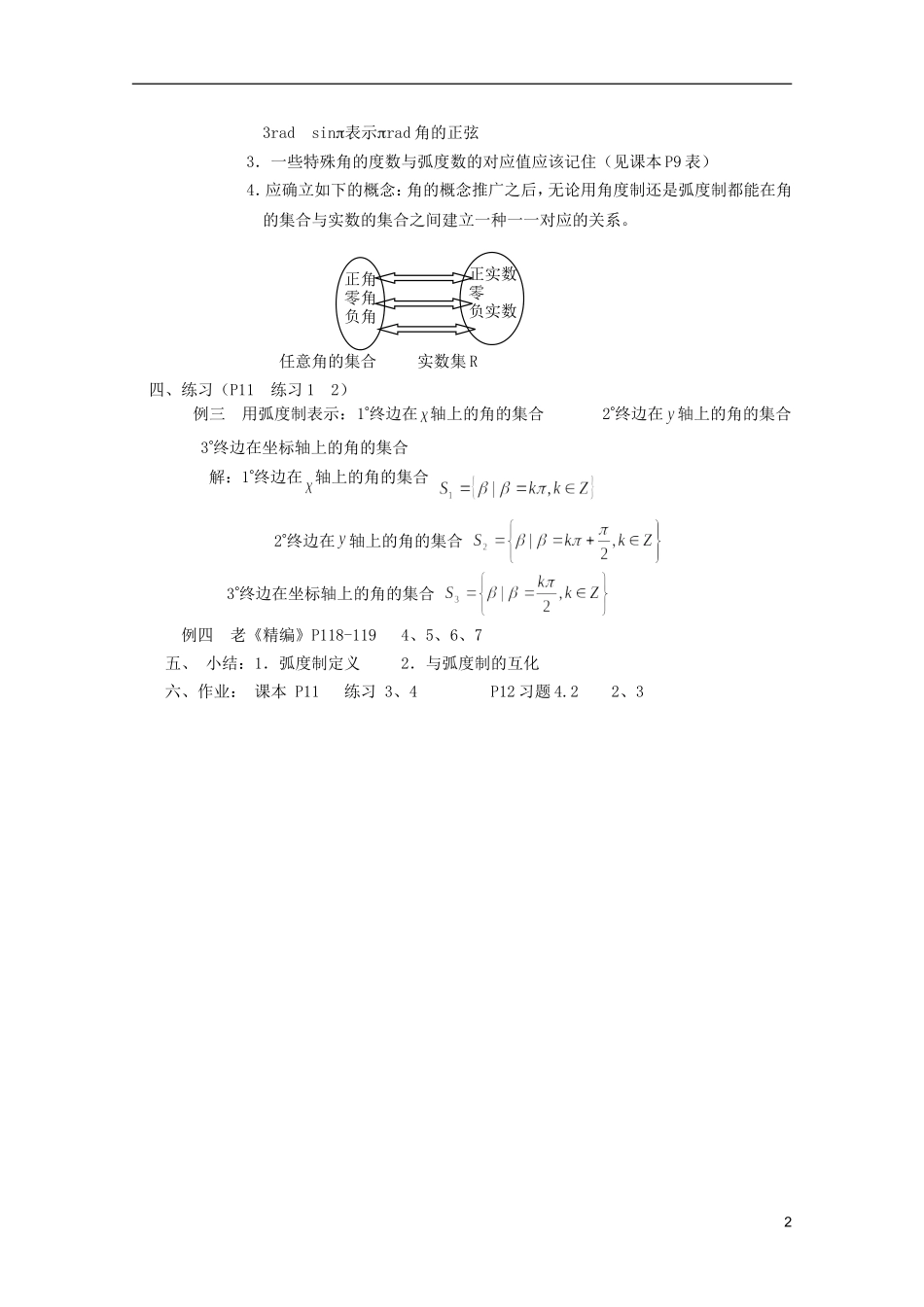 江苏省白蒲中学2013高一数学 三角函数教案03 苏教版_第2页
