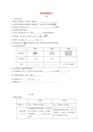 江苏省苏州市高一数学下学期期末统考知识结构复习-人教版高一全册数学素材