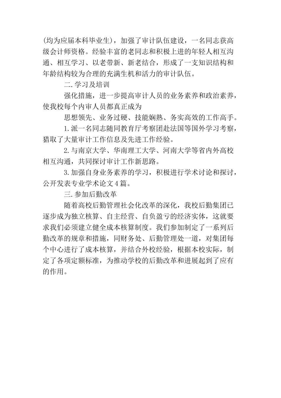 学校年度审计工作总结范文_第2页