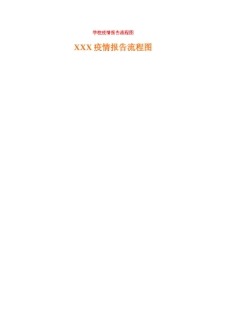 学校疫情报告流程图