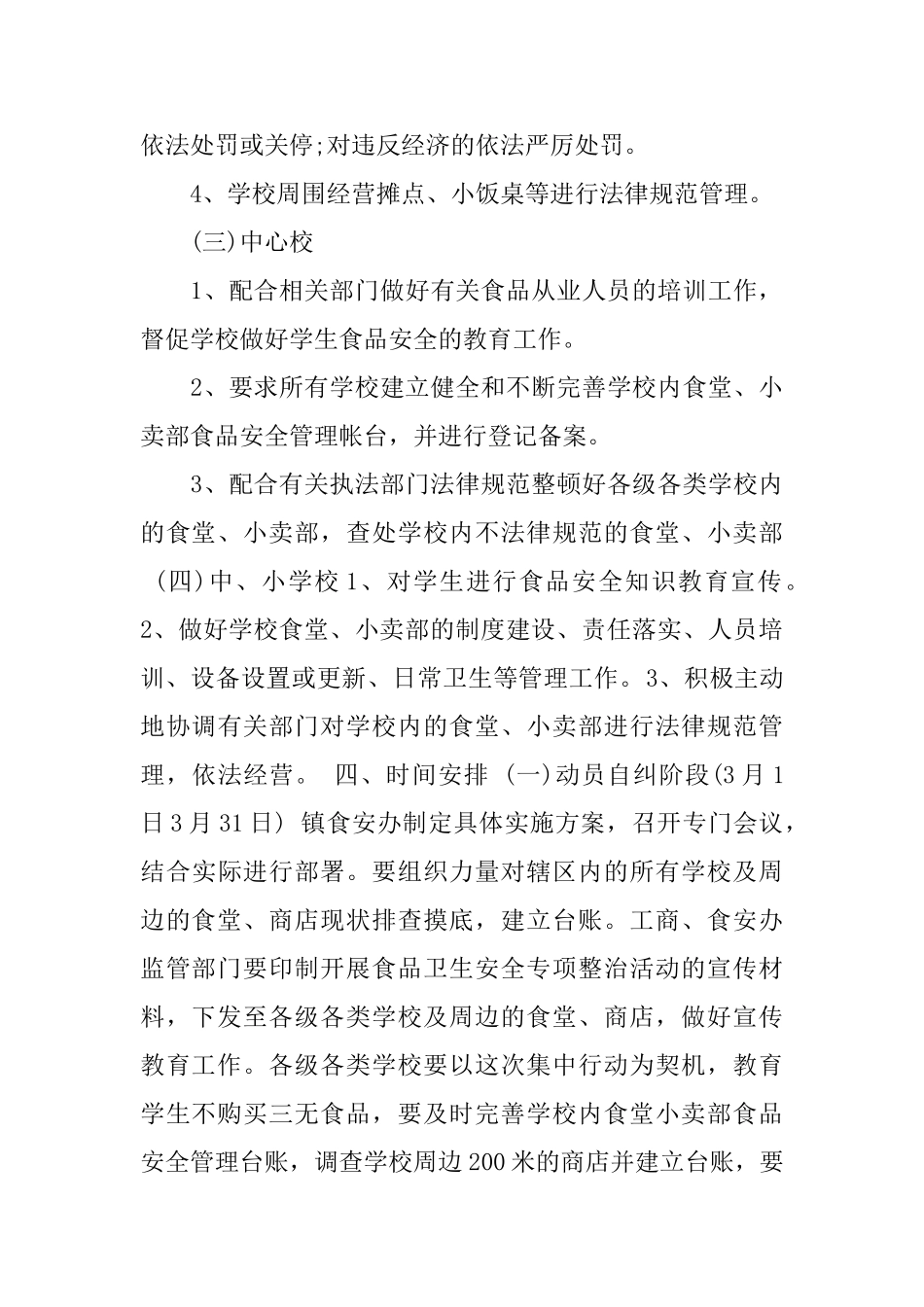 学校食品安全自查报告范文_第3页