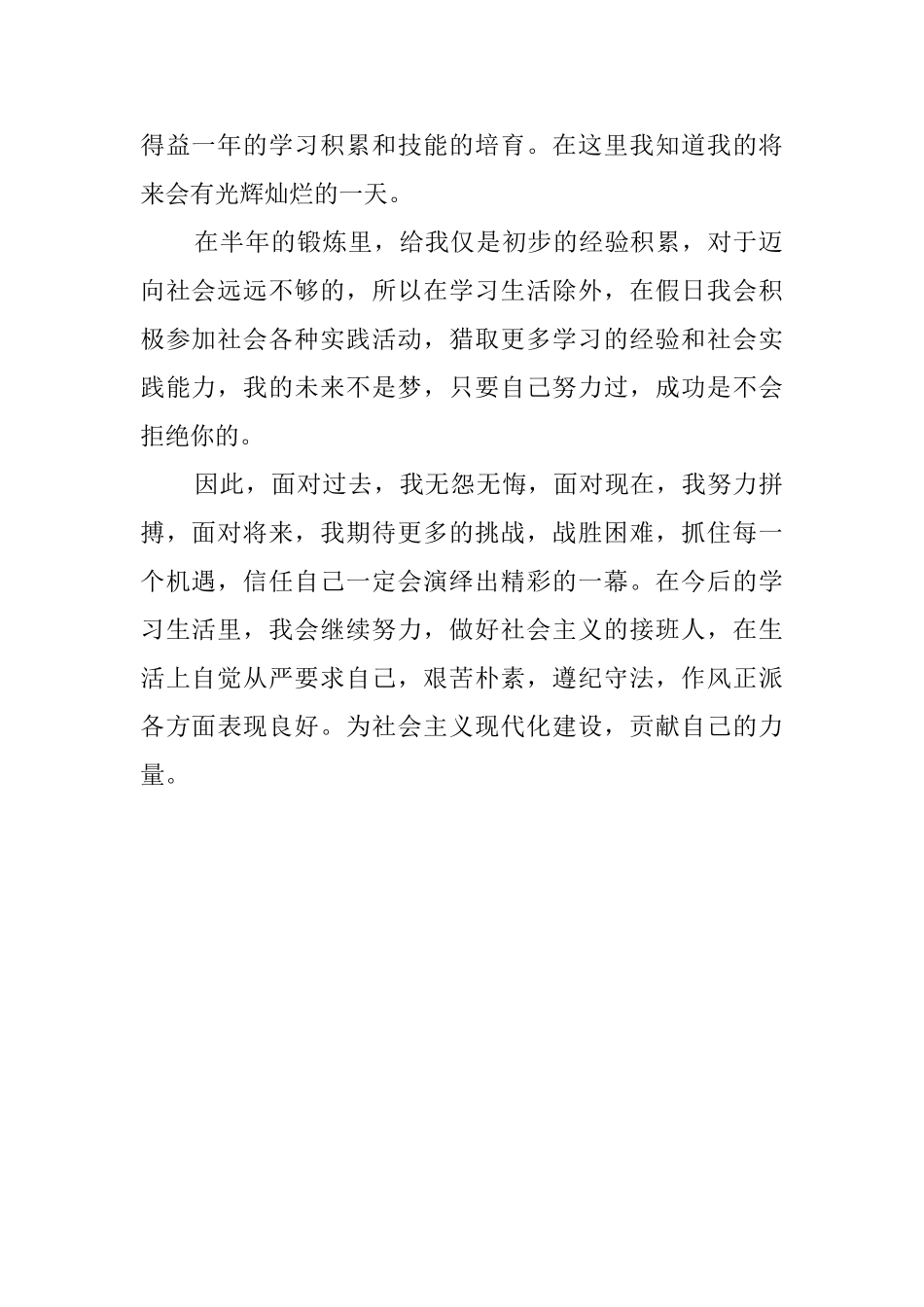 学生实习鉴定报告_第2页