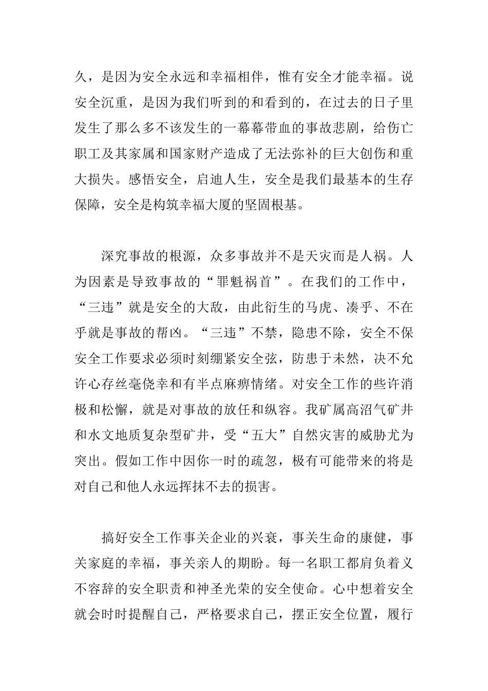 安全生产决心书范文大全_第2页