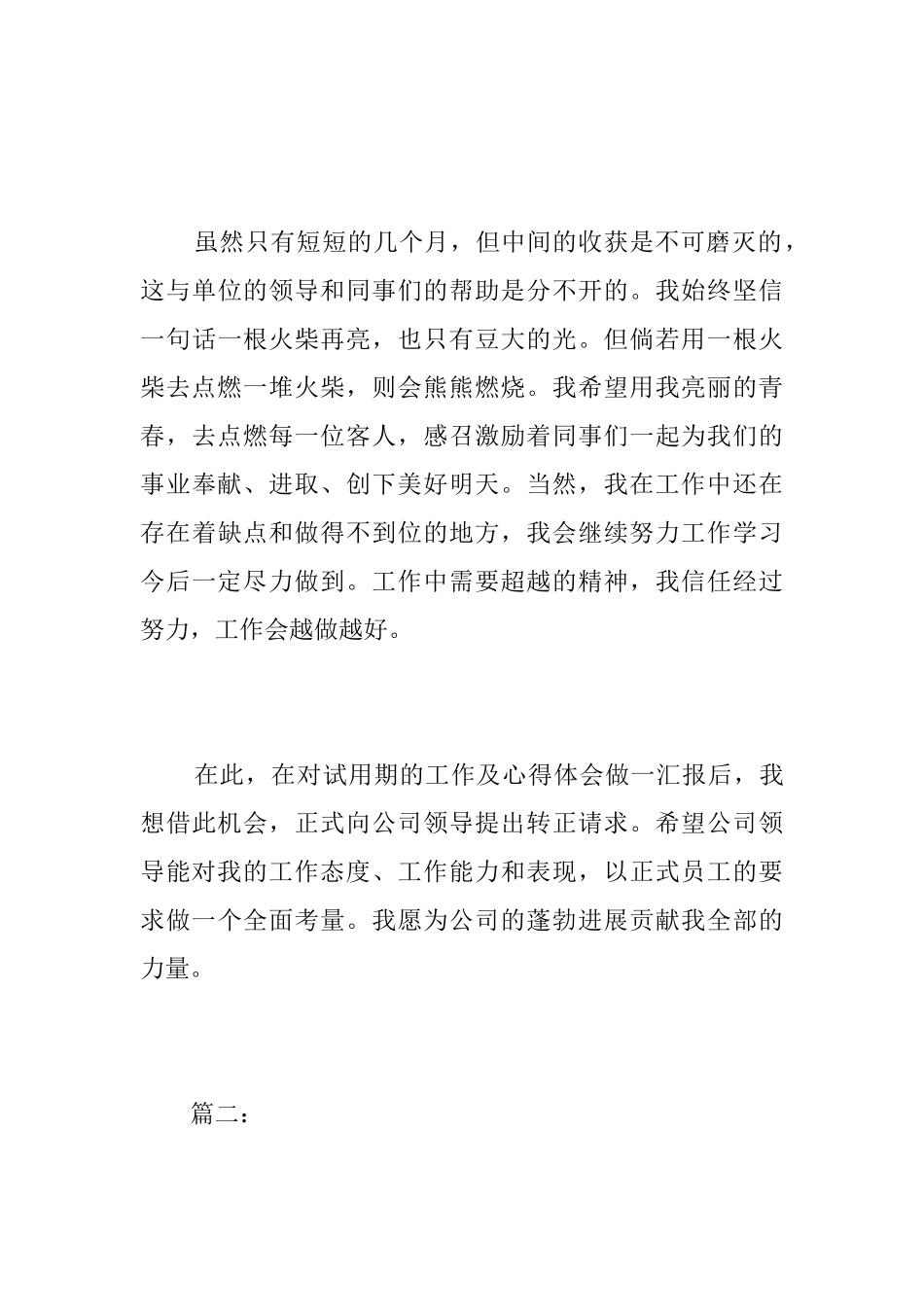 客服人员试用期工作总结_第3页