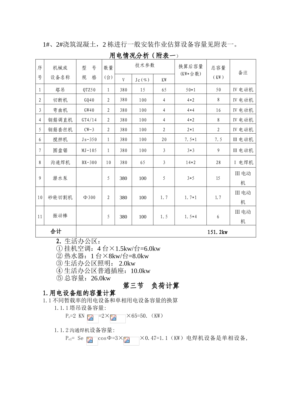 富强财富广场临时用电施工方案._第3页