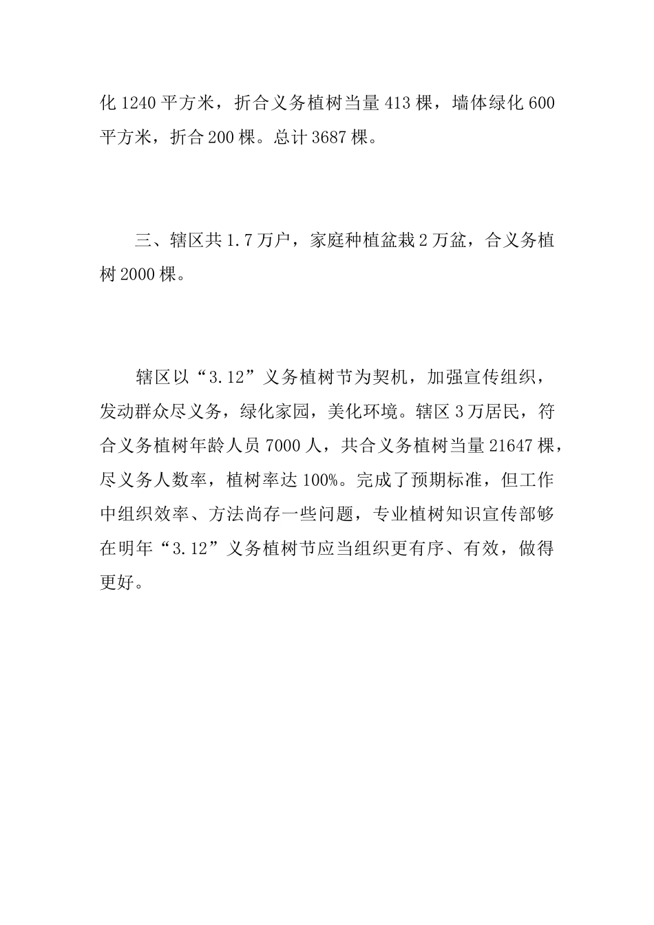 小区植树节的活动总结模板_第3页