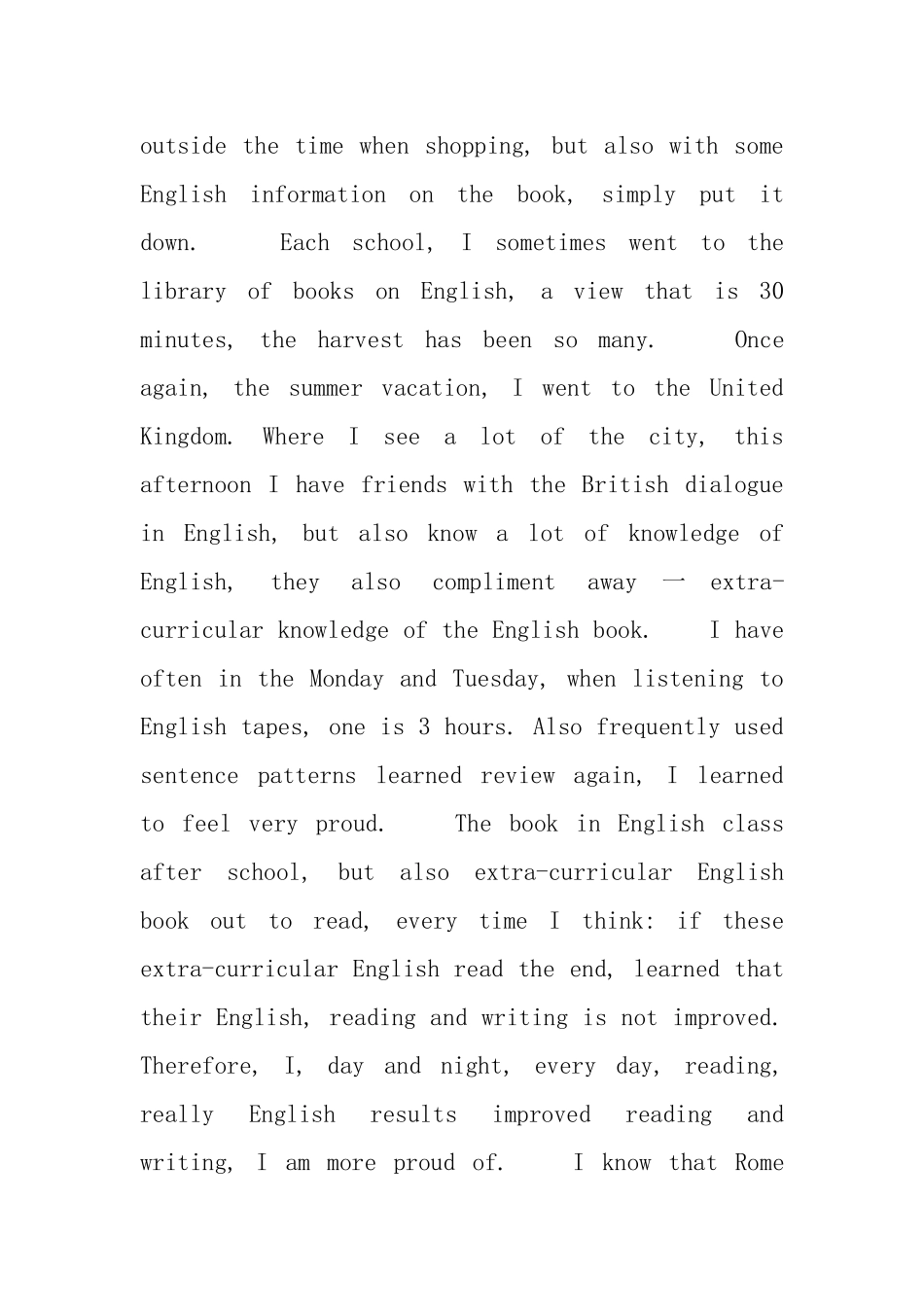 小学五年级英语演讲短文_第3页