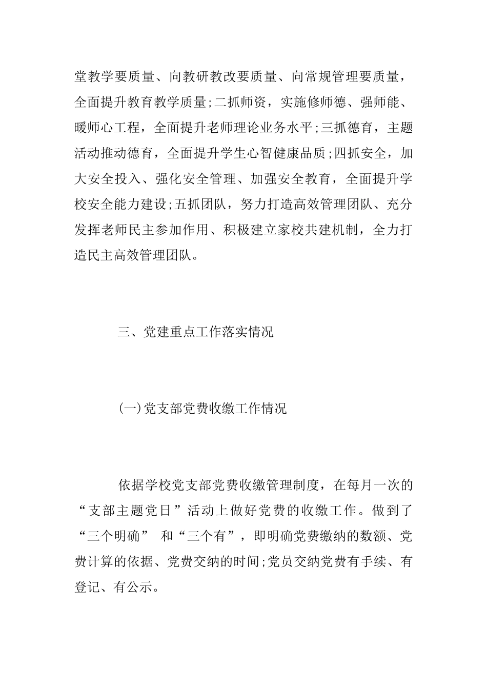 小学党支部书记述职报告2025_第3页