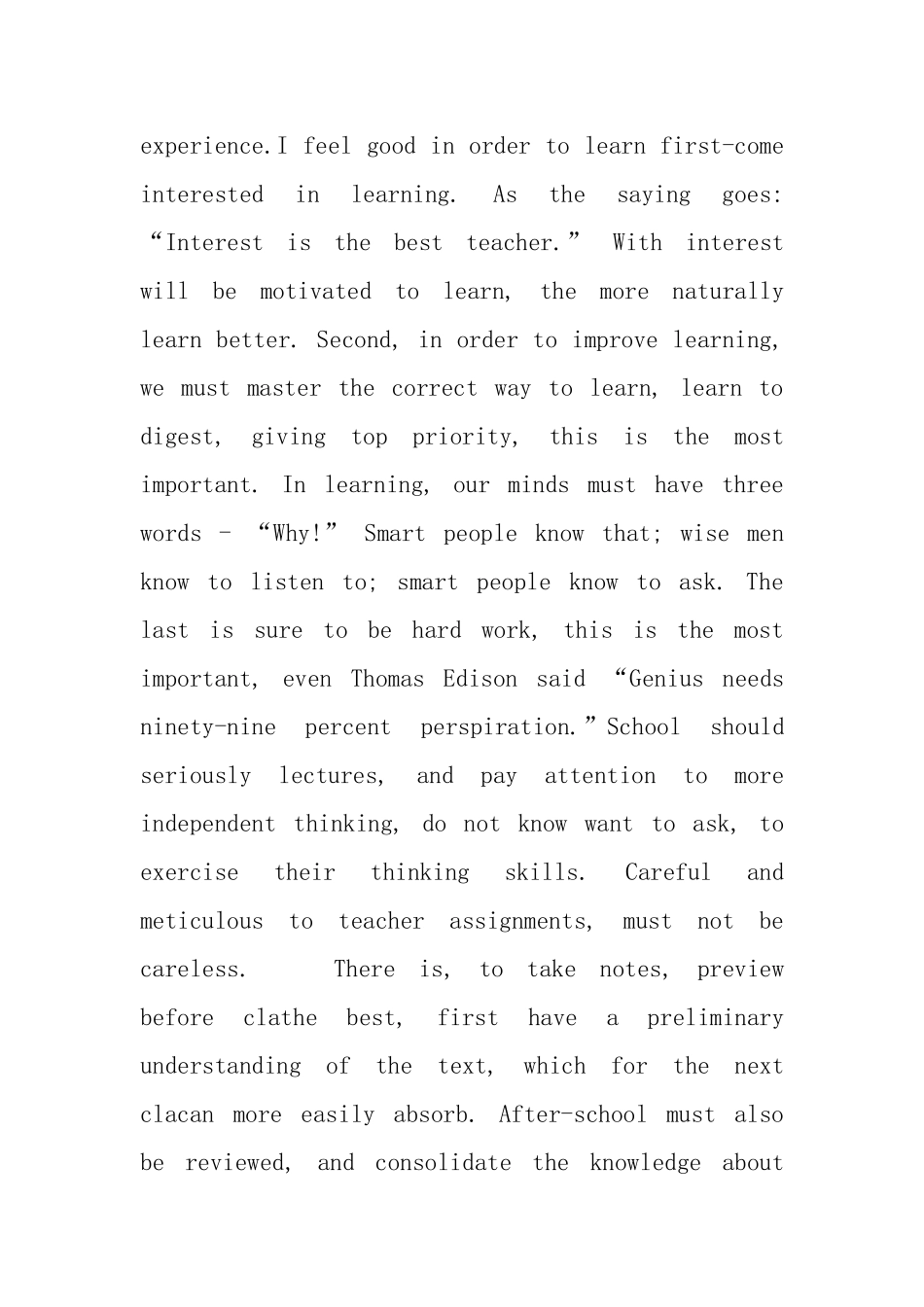 小学生英语演讲稿及翻译_第2页