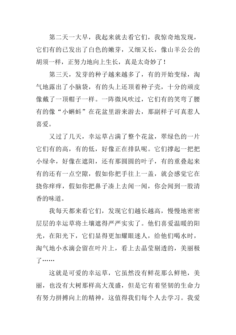 小学生观察日记草_第3页