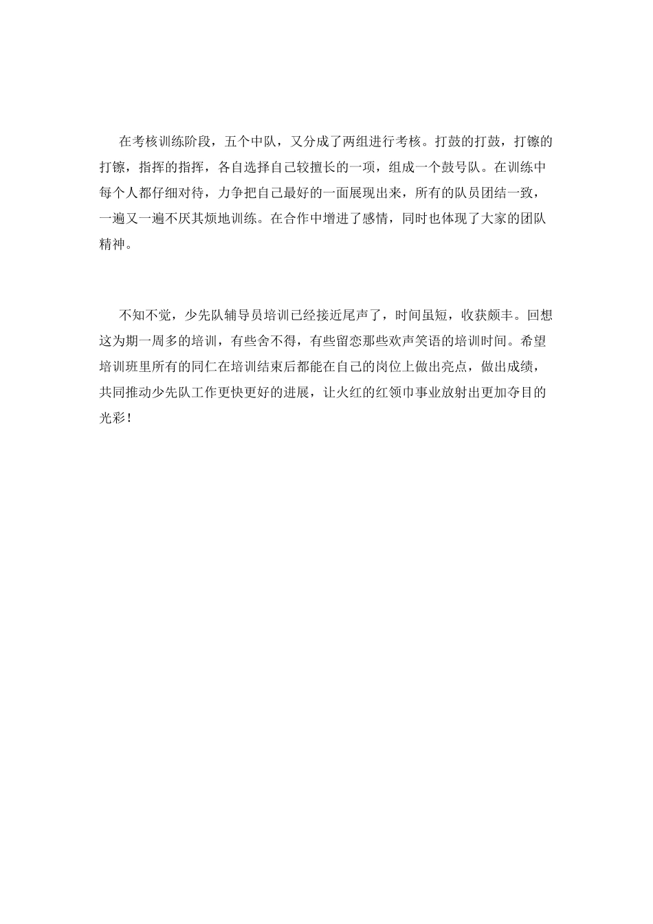 少先队辅导员培训心得体会范文_第2页