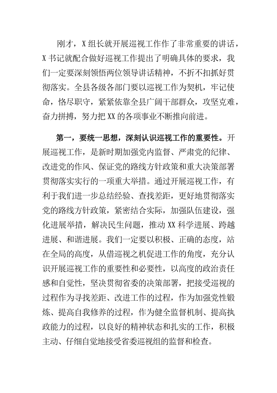 巡视动员大会表态发言_第2页