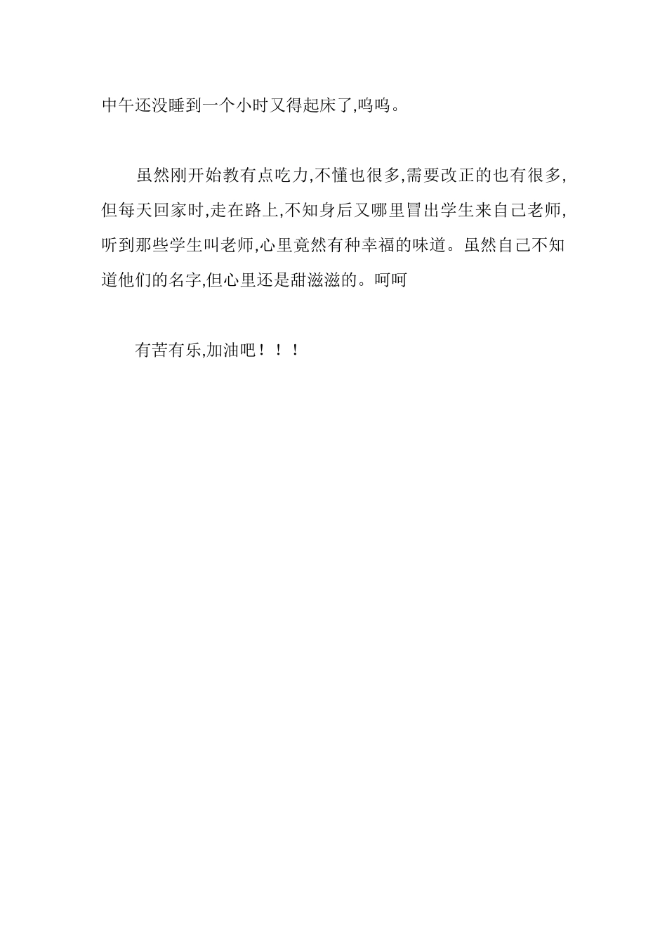 师范生毕业实习日记_第2页