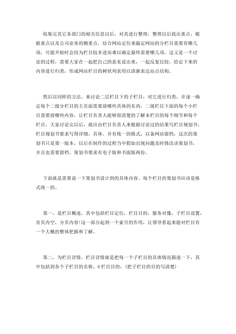 常用的电子商务网站策划书_第2页