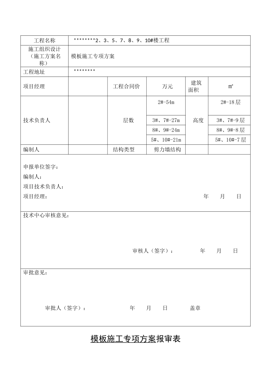 建筑工程模板专项施工方案_第2页