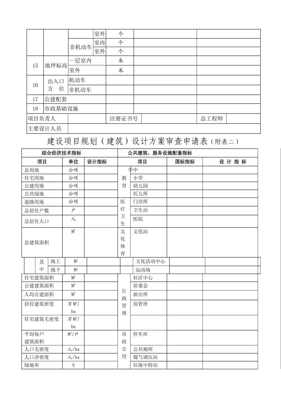 建设项目规划建筑设计方案审查申请表_第3页