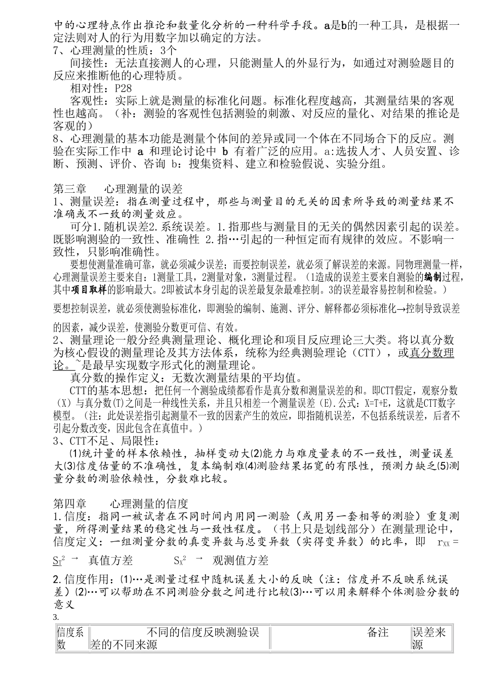 心理测量学复习重点方案_第2页