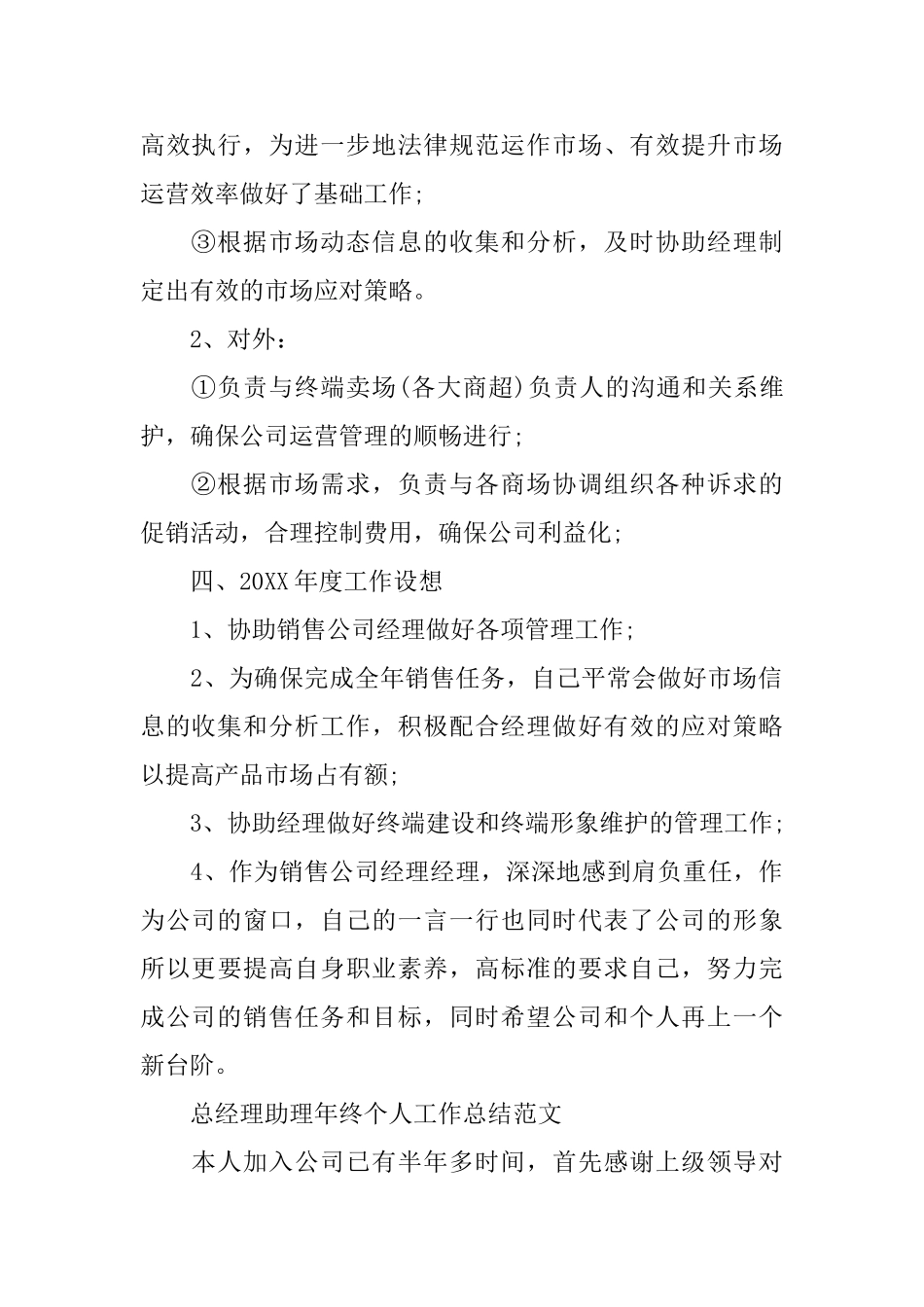 总经理助理年终个人工作总结_第2页