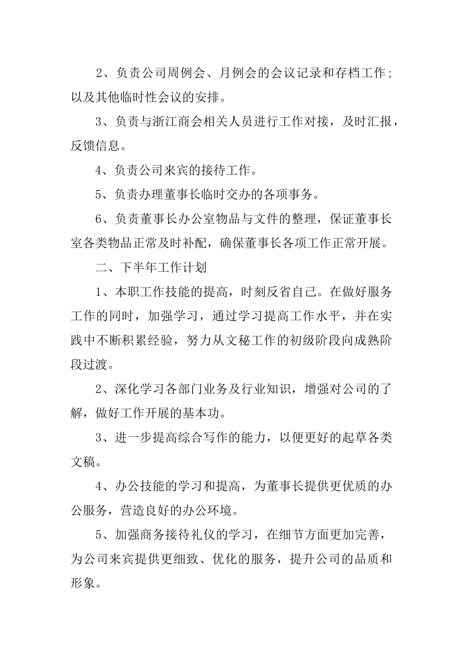 总裁秘书的工作总结_第2页