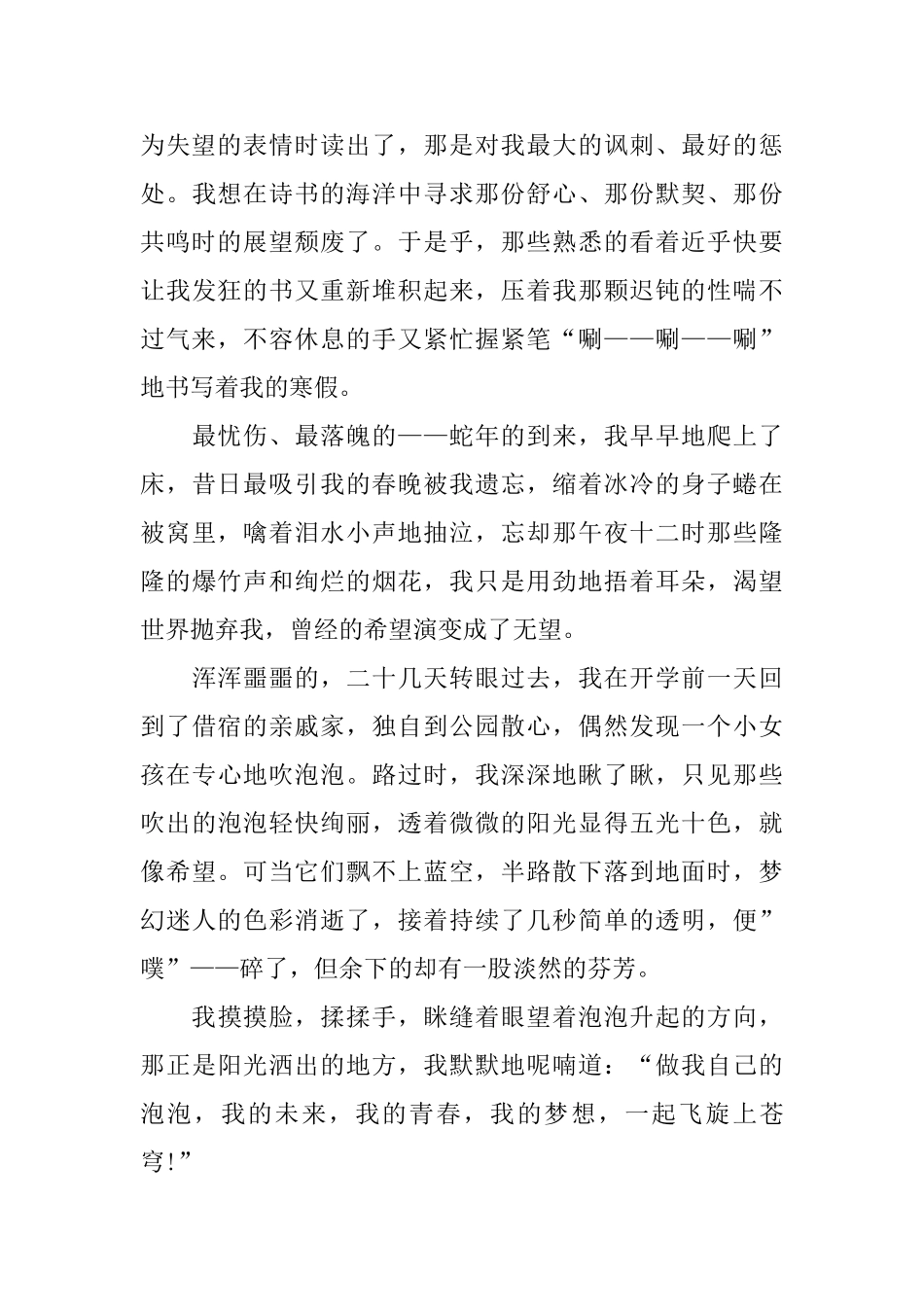 我的寒假感受_第2页