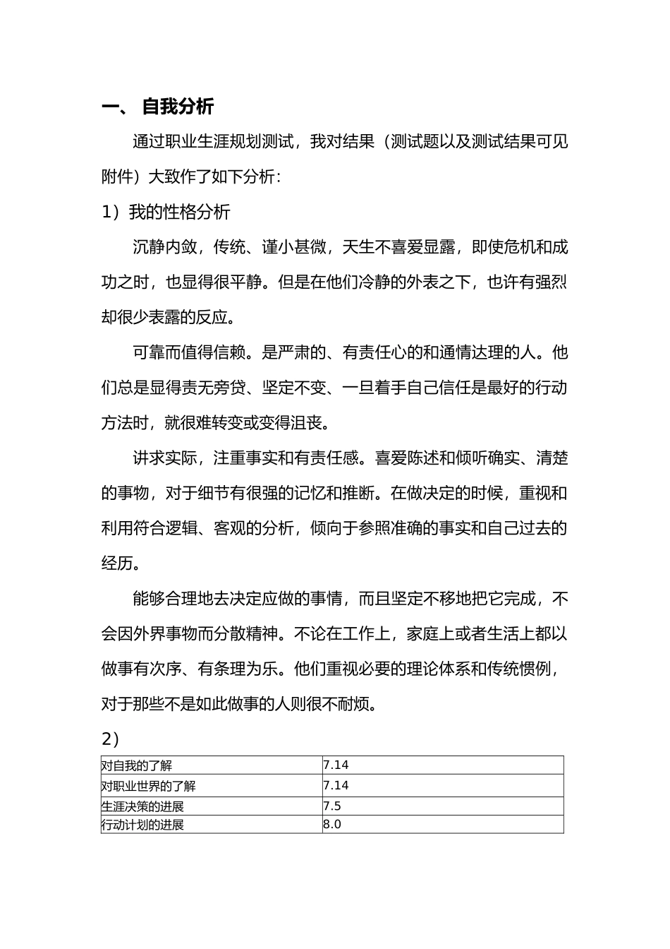 我的职业生涯规划书_第2页
