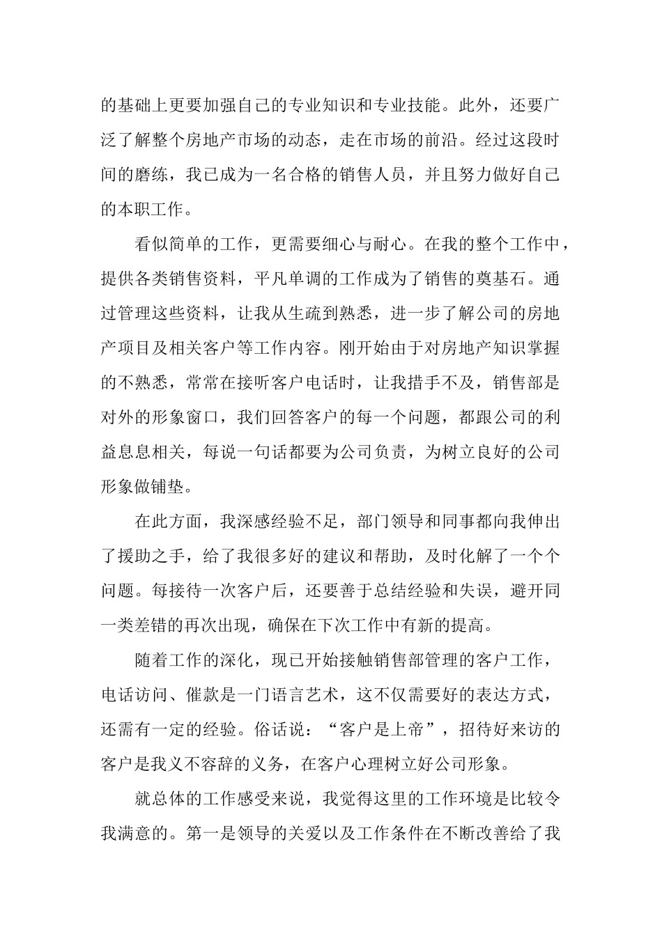 房地产销售工作总结2025精选_第2页