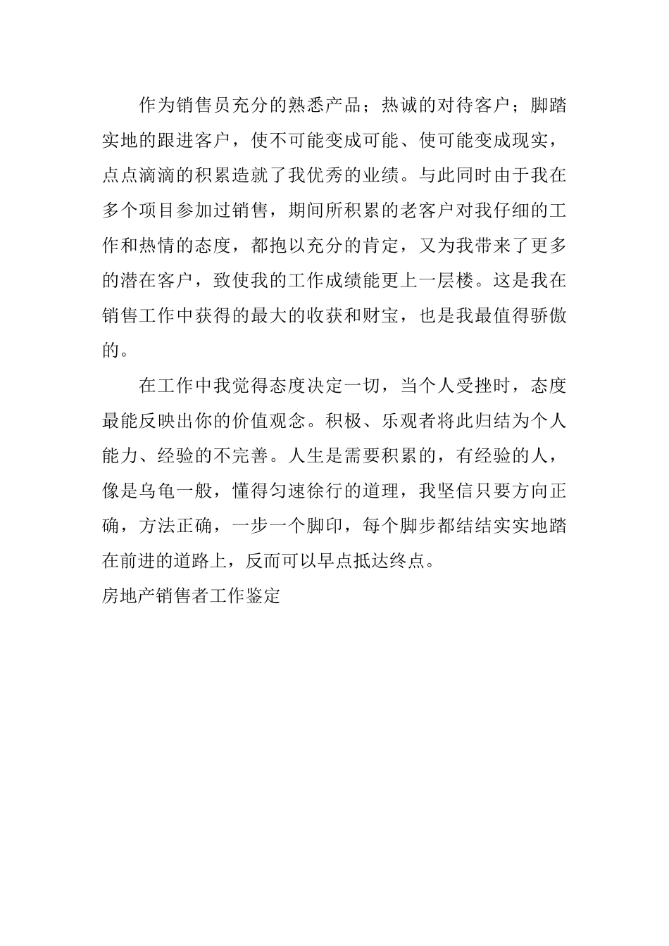 房地产销售者工作鉴定_第2页